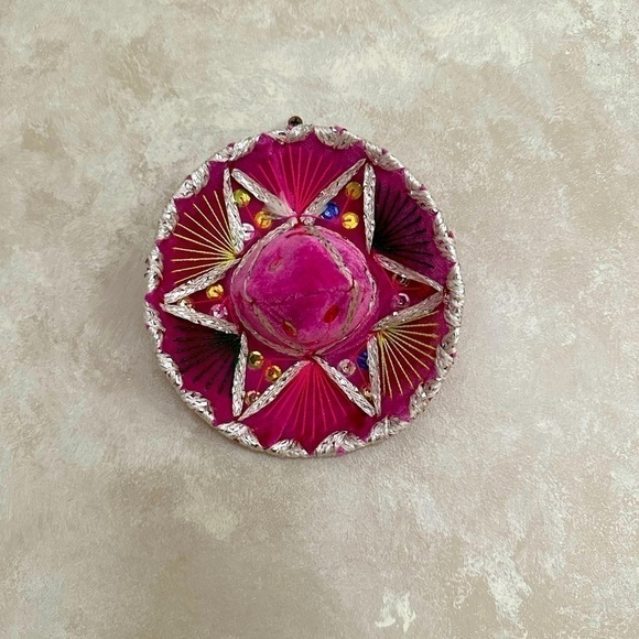 Vintage Handmade Mexican Sombrero - 6” Diameter - MINT CONDITION - Picture 4 of 4